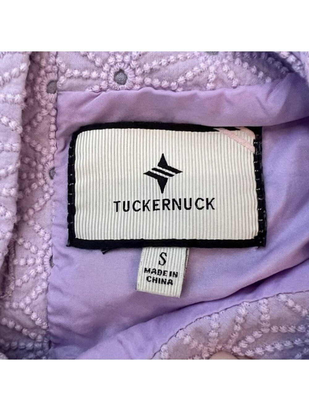 Tuckernuck Women’s Lavender Folly Dress Eyelet Lace Size Small Shift Buttons - Picture 7 of 11